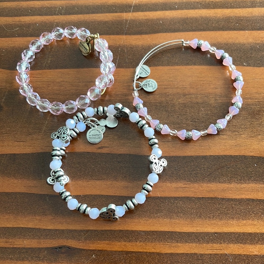 Alex and Ani Pink Bangle Bundle